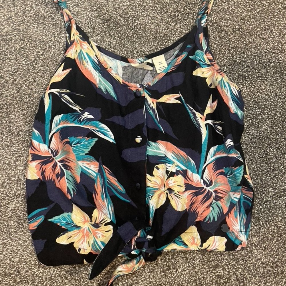 roxy floral tank top